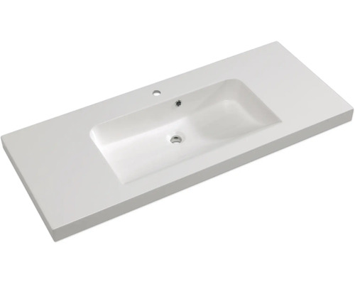 Waschtischplatte aus Mineralguss mit Becken