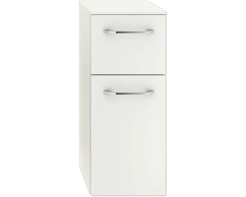 Badunterschrank mit zwei Schubladen und Griffen