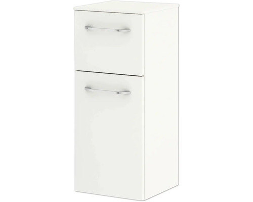 Weißer Waschtischunterschrank mit zwei Schubladen
