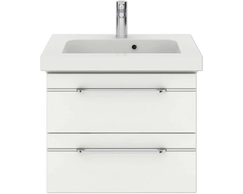 Waschtischunterschrank mit zwei Schubladen und einem Waschbecken