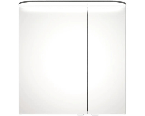 Weißer Spiegelschrank mit zwei Türen