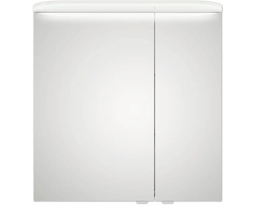 Weißer Spiegelschrank mit zwei Türen