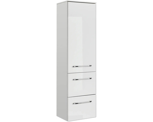 Hochschrank mit Tür und drei Schubladen