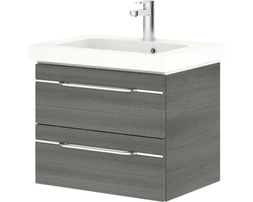 Waschtischunterschrank mit Waschbecken und Armatur