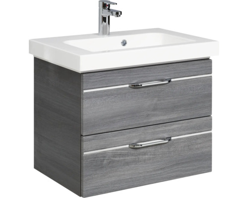 Waschtischunterschrank mit zwei Schubladen, Waschbecken und Armatur