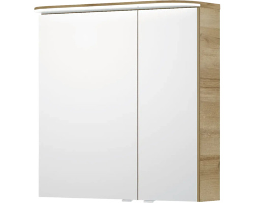 Spiegelschrank mit zwei Türen und Beleuchtung