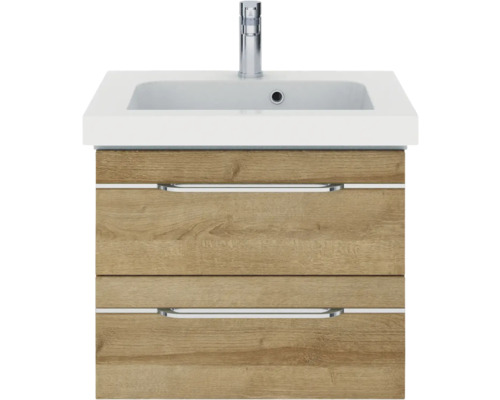 Waschtischunterschrank mit zwei Schubladen und Waschbecken