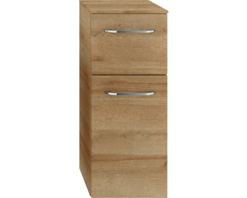 Badezimmerschrank mit zwei Schubladen und Griffen