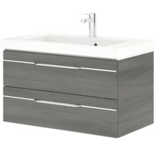 Waschtischunterschrank mit zwei Schubladen und Waschbecken