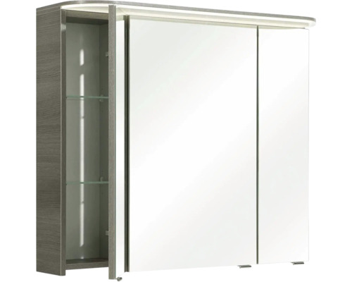 Spiegelschrank mit Beleuchtung und geöffneter Tür