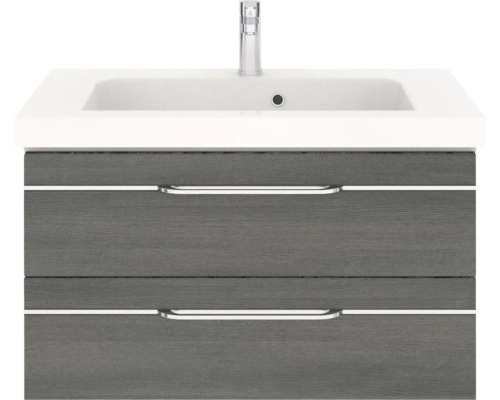 Waschtischunterschrank mit zwei Schubladen und Waschbecken