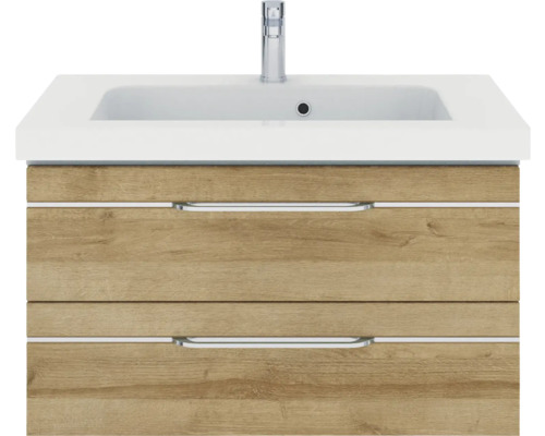 Waschtischunterschrank mit zwei Schubladen und Waschbecken