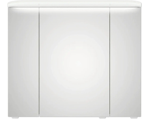 Weißer Spiegelschrank mit drei Türen für das Badezimmer