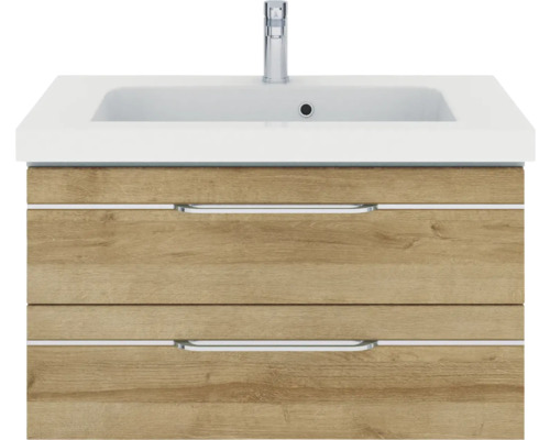 Waschtischunterschrank mit zwei Schubladen und Waschbecken