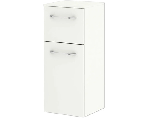 Weißer Badschrank mit zwei Schubladen