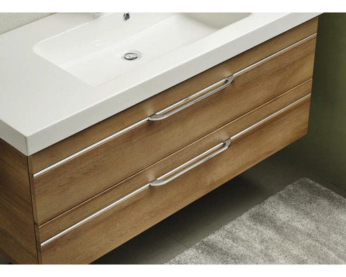 Waschtischunterschrank mit zwei Schubladen und Waschbecken