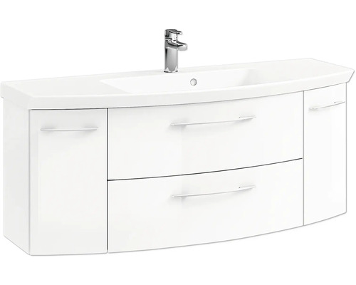 Waschtischunterschrank mit Waschbecken und Armatur