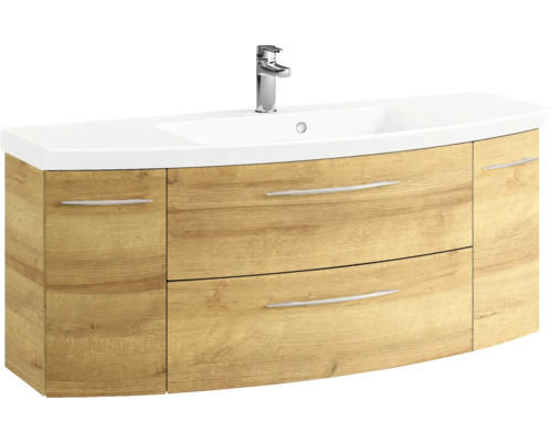 Waschtischunterschrank mit zwei Schubladen und einem Waschbecken