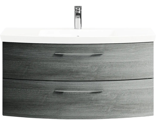 Waschtischunterschrank mit zwei Schubladen und Waschbecken