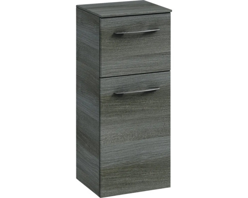 Badezimmer-Hängeschrank mit zwei Schubladen und Griffen aus Metall