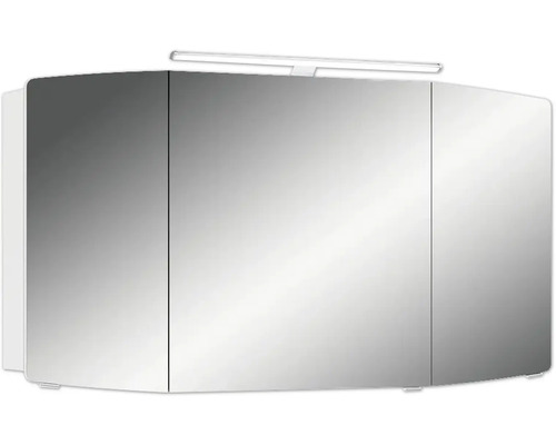 Spiegelschrank mit drei Türen und Beleuchtung für das Badezimmer