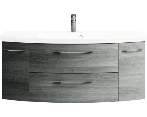 Waschtischunterschrank mit Waschbecken und Armatur