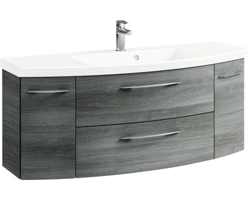 Waschtischunterschrank mit Waschbecken und Armatur