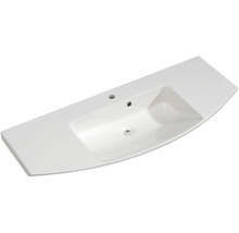 Badmöbel-Set Pelipal Sunline 104 BxHxT 151 x 200 x 50,5 cm Frontfarbe graphit struktur quer Badmöbelset 4-teilig mit Waschtisch Mineralmarmor weiß und Waschtischunterschrank Spiegelschrank mit LED-Beleuchtung Unterschrank