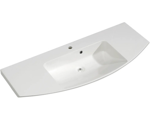 Waschtisch aus Sanitärkeramik mit Hahnloch und Überlauf