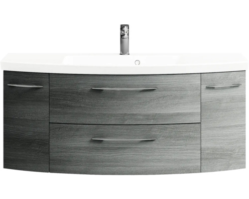 Waschtischunterschrank mit Waschbecken und Armatur