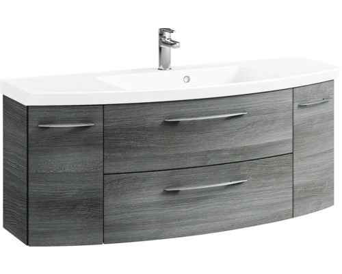 Waschtischunterschrank mit Waschbecken und zwei Schubladen