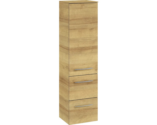 Hochschrank aus Holz mit drei Schubladen für das Badezimmer