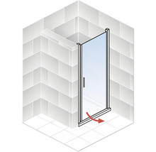 Duschtür in Nische SCHULTE ExpressPlus Alexa Style 2.0 80 cm Profilfarbe schwarz Glasdekor Atelier mit Schmutzabweisende Glasbeschichtung-thumb-2 Duschtür in Nische SCHULTE ExpressPlus Alexa Style 2.0 80 cm Profilfarbe schwarz Glasdekor Atelier mit Schmutzabweisende Glasbeschichtung-thumb-2