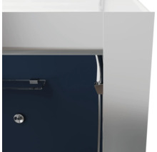 Fertigdusche Aurlane Blue River Round 2,0 90 x 90 x 219 cm silbergrau-thumb-3