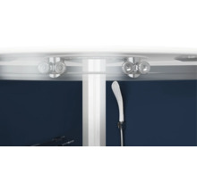 Fertigdusche Aurlane Blue River Round 2,0 90 x 90 x 219 cm silbergrau-thumb-7