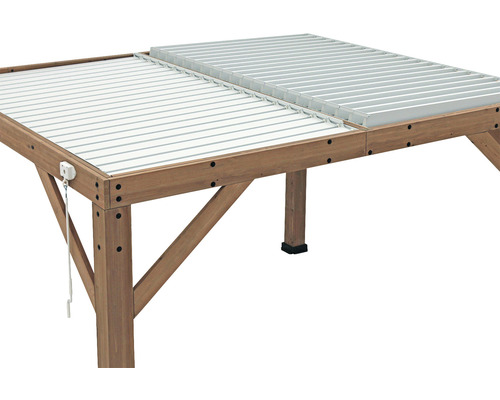 Hochbeet aus Holz mit Ablagefläche