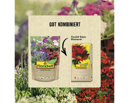 FloraSelf Biorga Beeren und Beerendünger sowie FloraSelf Nature Blumenerde