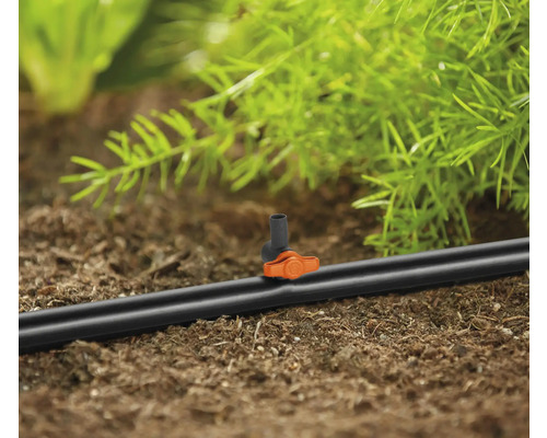 Tropfrohr-Absperrventil zur Gartenbewässerung