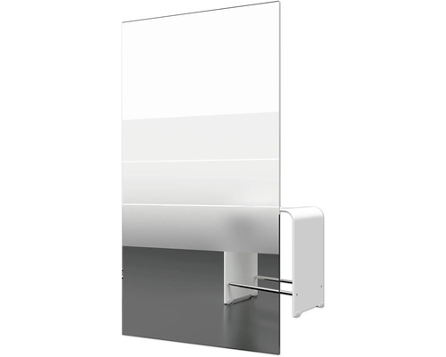 Freistehende Duschwand mit Handtuchhalter