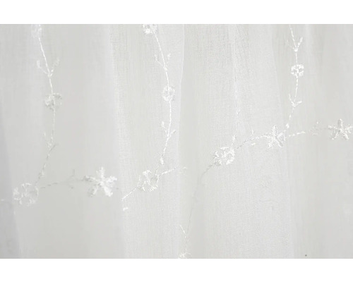 Scheibengardine mit Stangendurchzug Bloom cm | HORNBACH 135x45 weiß
