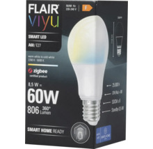 FLAIR Viyu LED Lampe dimmbar E27/8,5W(60W) 806 lm 2200-5000 K - Kompatibel mit SMART HOME by hornbach-thumb-2 FLAIR Viyu LED Lampe dimmbar E27/8,5W(60W) 806 lm 2200-5000 K - Kompatibel mit SMART HOME by hornbach-thumb-2