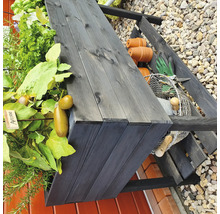 Hochbeet auf Stelzen promadino inkl. Folie 100 x 50 x 80 cm anthrazit-thumb-4