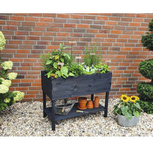 Hochbeet auf Stelzen promadino inkl. Folie 100 x 50 x 80 cm anthrazit-thumb-5