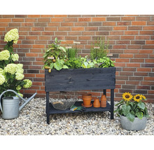 Hochbeet auf Stelzen promadino inkl. Folie 100 x 50 x 80 cm anthrazit-thumb-6