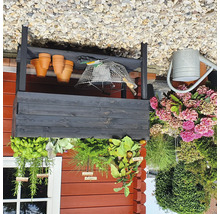 Hochbeet auf Stelzen promadino inkl. Folie 100 x 50 x 80 cm anthrazit-thumb-7