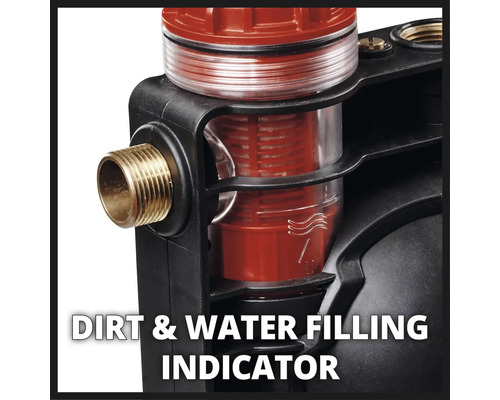 Schmutz- und Wasserfüllstandsanzeige