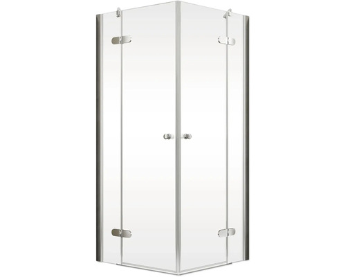 Eckdusche mit zwei Türen