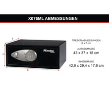 Möbeltresor Master Lock X075ML schwarz mit Elektronikschloss-thumb-4