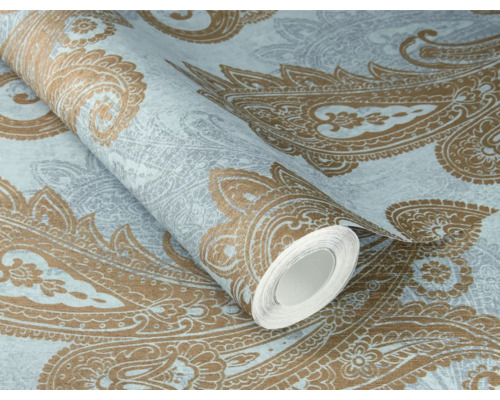 Tapetenrolle mit Paisley Muster