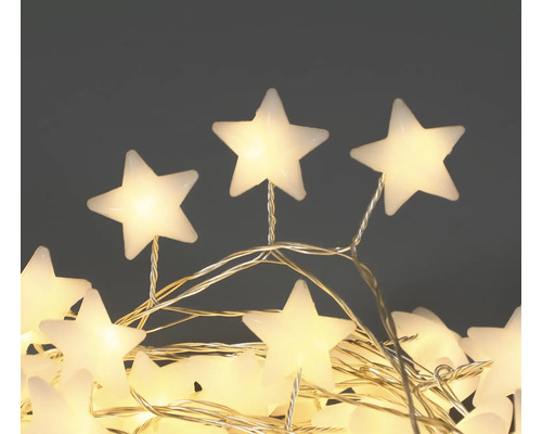 Dekorative Lichterkette mit Sternenmotiven für den Innenbereich